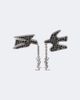 Saint Laurent Saint Laurent Cassandre crystal-embellished earrings - 1