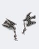 Saint Laurent Saint Laurent Cassandre crystal-embellished earrings - 4