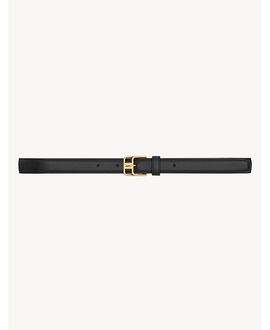 Saint Laurent Saint Laurent Cassandre Double-Buckle Thin Belt