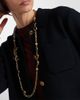 Saint Laurent Saint Laurent Cassandre embellished chain necklace - 3