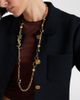 Saint Laurent Saint Laurent Cassandre embellished chain necklace - 5
