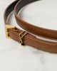 Saint Laurent Saint Laurent Cassandre extra-slim leather belt - 4