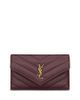 Saint Laurent Saint Laurent Cassandre Fragments Flap Card Case in Grain De Poudre Leather - 1