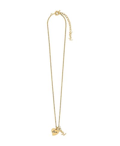 Saint Laurent Saint Laurent Cassandre Heart Necklace