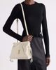 Saint Laurent Saint Laurent Cassandre Lace Trim Rib Wool, Cashmere & Silk Sweater - 1
