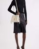 Saint Laurent Saint Laurent Cassandre Lace Trim Rib Wool, Cashmere & Silk Sweater - 2