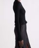 Saint Laurent Saint Laurent Cassandre Lace Trim Rib Wool, Cashmere & Silk Sweater - 4