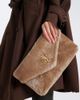 Saint Laurent Saint Laurent Cassandre Large shearling clutch - 7