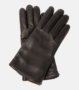 Saint Laurent Saint Laurent Cassandre leather gloves