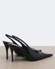 Saint Laurent Saint Laurent Cassandre leather slingback pumps - 4