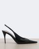 Saint Laurent Saint Laurent Cassandre leather slingback pumps - 5