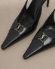 Saint Laurent Saint Laurent Cassandre leather slingback pumps - 6