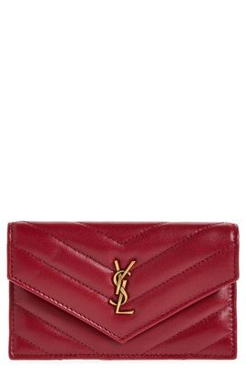 Saint Laurent Saint Laurent Cassandre Matelass Leather Card Case