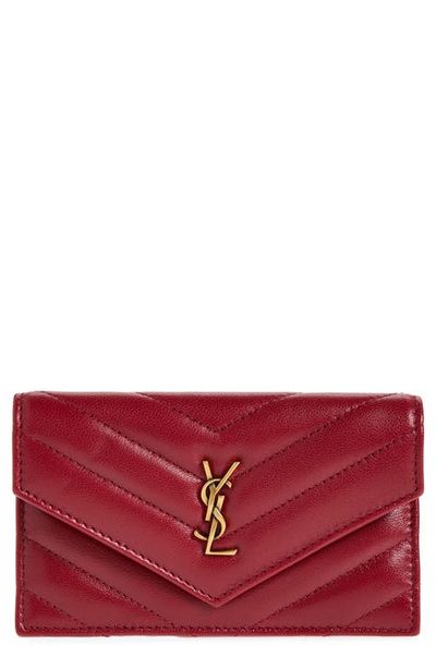 Saint Laurent Saint Laurent Cassandre Matelass Leather Card Case
