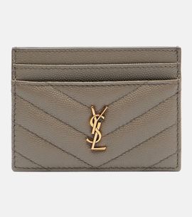 Saint Laurent Saint Laurent Cassandre matelassé leather card holder