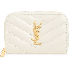 Saint Laurent Saint Laurent Cassandre Matelassé Leather Zip Wallet