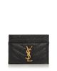 Saint Laurent Saint Laurent Cassandre Matelasse Card Case in Grain De Poudre Leather - 1