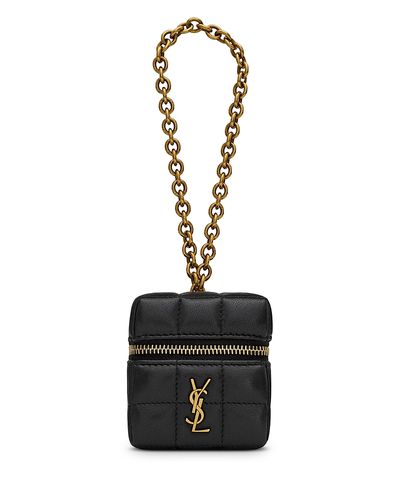 Saint Laurent Saint Laurent Cassandre Matelasse Carre Cube on Chain