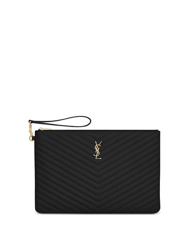 Saint Laurent Saint Laurent Cassandre Matelasse Document Holder Pouch