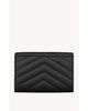 Saint Laurent Saint Laurent Cassandre Matelasse Small Envelope Wallet inGrain De Poudre Leather - 2
