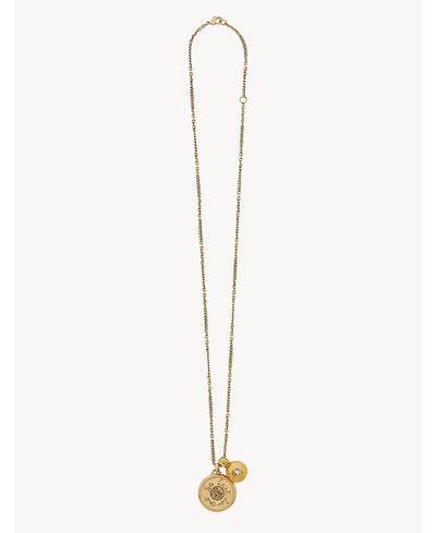 Saint Laurent Saint Laurent Cassandre Medallion Necklace