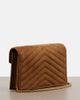 Saint Laurent Saint Laurent Cassandre Mini suede wallet on chain - 4