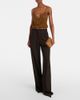 Saint Laurent Saint Laurent Cassandre Mini suede wallet on chain - 5