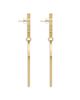 Saint Laurent Saint Laurent Cassandre Pendant Hoop Earrings - 3