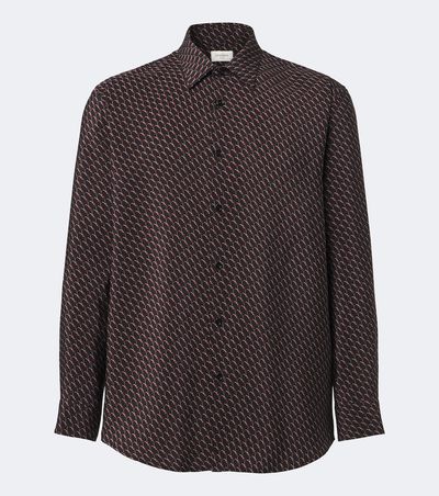 Saint Laurent Saint Laurent Cassandre printed silk shirt