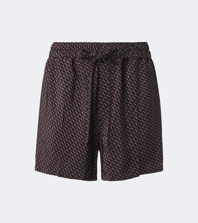 Saint Laurent Saint Laurent Cassandre printed silk shorts