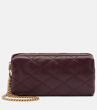 Saint Laurent Saint Laurent Cassandre quilted leather wallet on chain