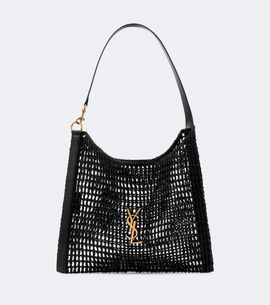 Saint Laurent Saint Laurent Cassandre raffia shoulder bag