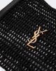 Saint Laurent Saint Laurent Cassandre raffia shoulder bag - 6