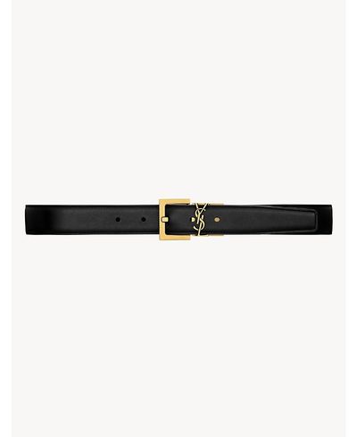 Saint Laurent Saint Laurent Cassandre Reversible Belt