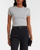 Saint Laurent Saint Laurent Cassandre ribbed-knit cotton T-shirt - 2