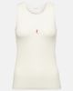 Saint Laurent Saint Laurent Cassandre ribbed-knit wool tank top - 1