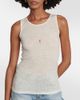 Saint Laurent Saint Laurent Cassandre ribbed-knit wool tank top - 4