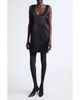 Saint Laurent Saint Laurent Cassandre Satin Shift Dress - 1