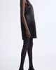 Saint Laurent Saint Laurent Cassandre Satin Shift Dress - 4