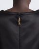 Saint Laurent Saint Laurent Cassandre Satin Shift Dress - 5