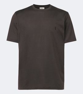 Saint Laurent Saint Laurent Cassandre silk and cotton T-shirt