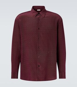 Saint Laurent Saint Laurent Cassandre silk crêpe de chine shirt