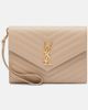 Saint Laurent Saint Laurent Cassandre Small matelassé leather clutch - 1