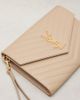 Saint Laurent Saint Laurent Cassandre Small matelassé leather clutch - 6