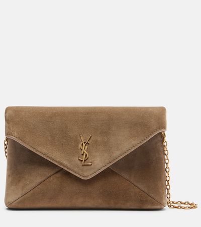 Saint Laurent Saint Laurent Cassandre Small suede clutch