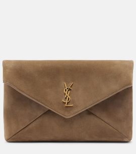 Saint Laurent Saint Laurent Cassandre suede pouch