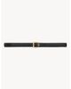 Saint Laurent Saint Laurent Cassandre Thin Reversible Belt - 1