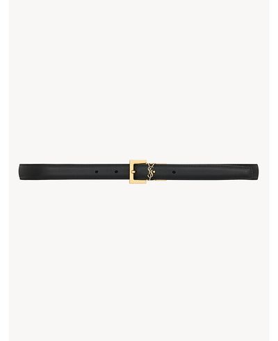 Saint Laurent Saint Laurent Cassandre Thin Reversible Belt