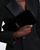 Saint Laurent Saint Laurent Cassandre velvet clutch - 2