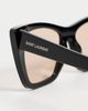 Saint Laurent Saint Laurent Cateye Sunglasses Black-Black-Brown One - 5
